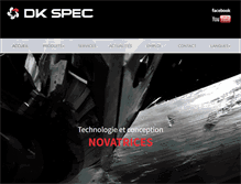 Tablet Screenshot of dkspec.com